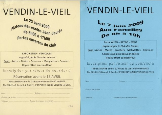 Expo à Vendin-le-Vieil en 2 dates 02.8