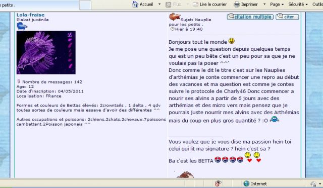 Vos profils dans les messages ont changé ! 07.360