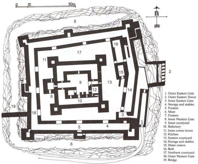 LA FORTERESSE DE BELVOIR sur les hauteurs du Jourdain 01.47