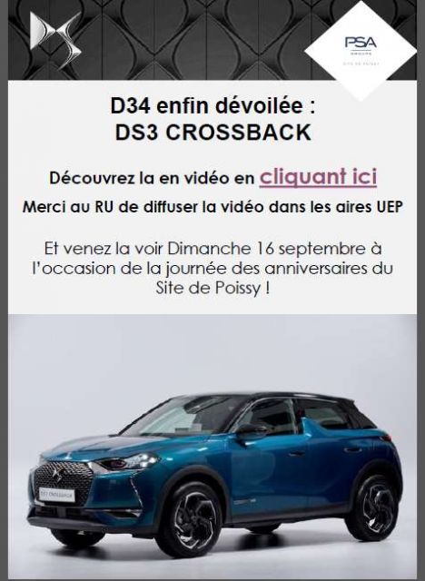 Participez aux 80 ans de l'usine de POISSY. 14.23