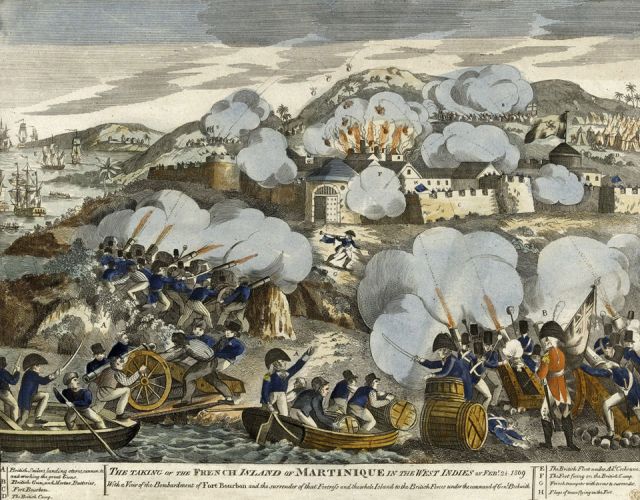 1809 Les Anglois débarquent en force à la Martinique 11.24